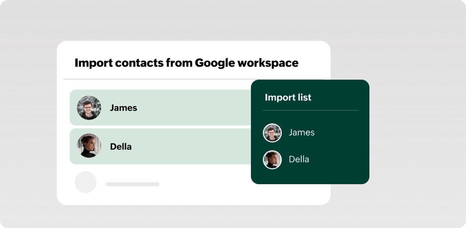 importing customer contacts from Google Workspace to Zoho Billing.| Zoho Billing