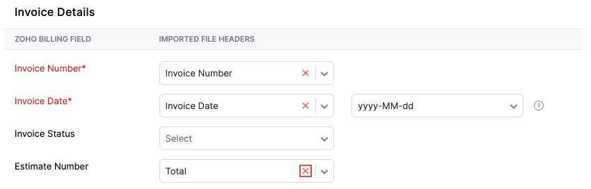 Click Cross to leave a field blank