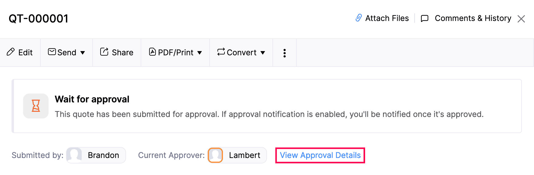 Transaction Approval