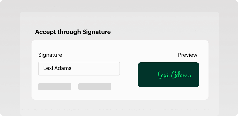 Customer digitally signing and approving a quote | Zoho Billing