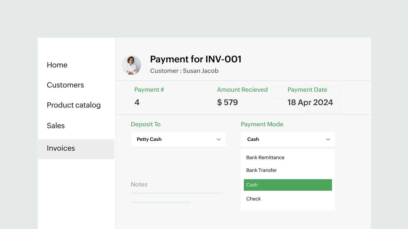 Image depicting how Zoho Billing helps manage offline billing process like payments | Zoho Billing Image depicting how Zoho Billing helps manage offline billing process like payments | Zoho Billing
