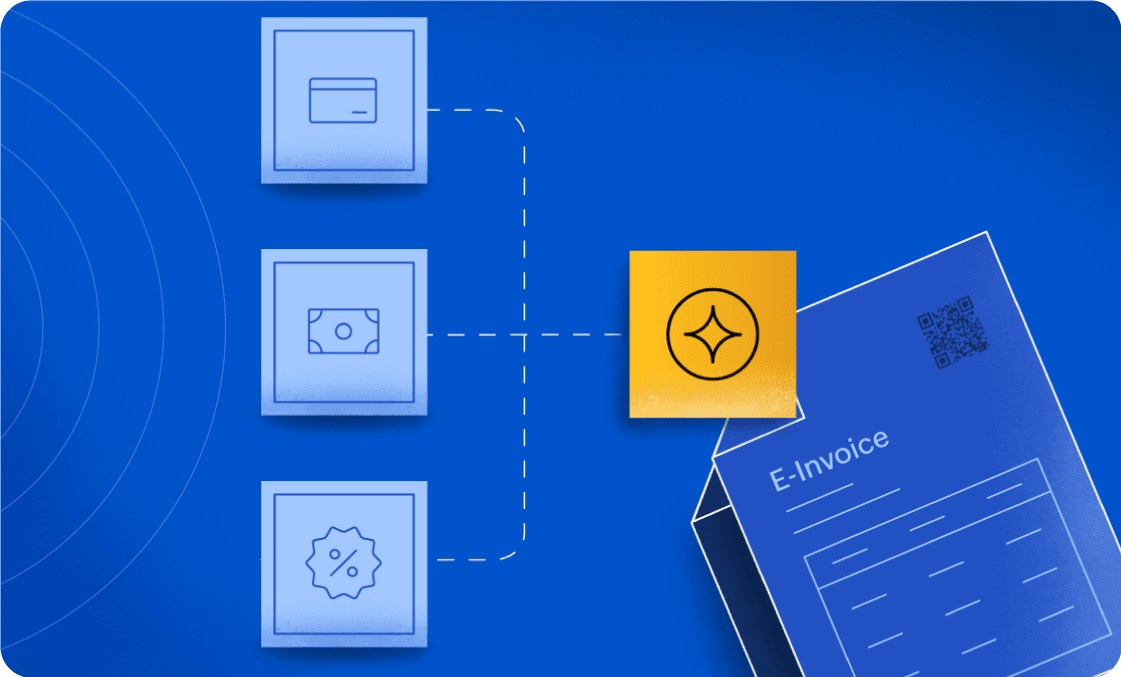 Image showing various payment terms listed on an invoice