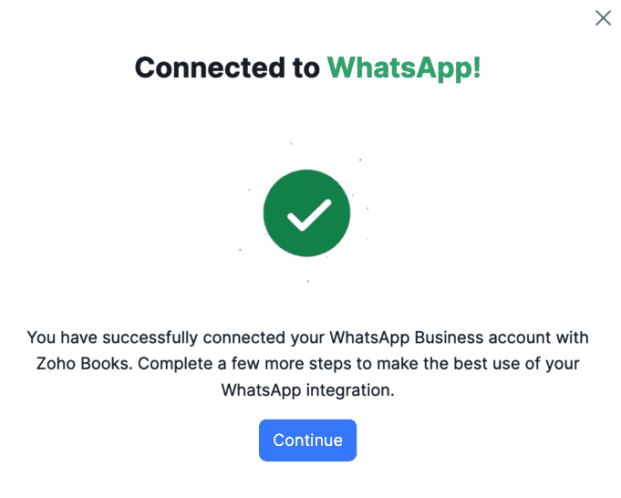 Connected to WhatsApp