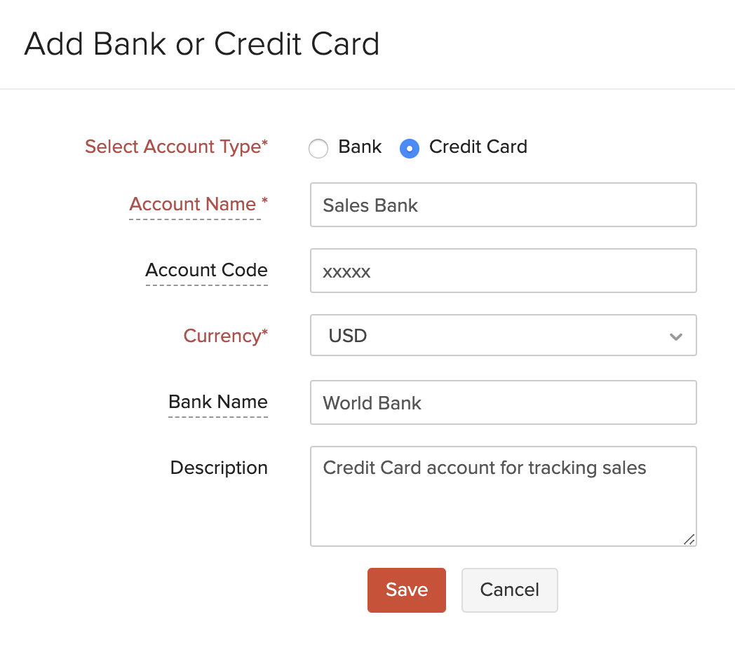 Add Credit Card Account