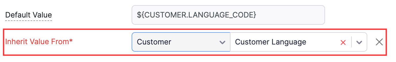 Select the module and the field from which the custom module should inherit data.