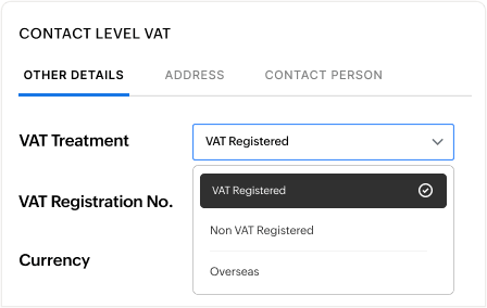 VAT treatment