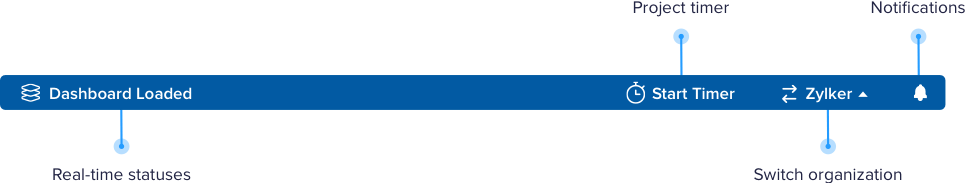 Status Bar | Desktop Bookkeeping Software - Zoho Books