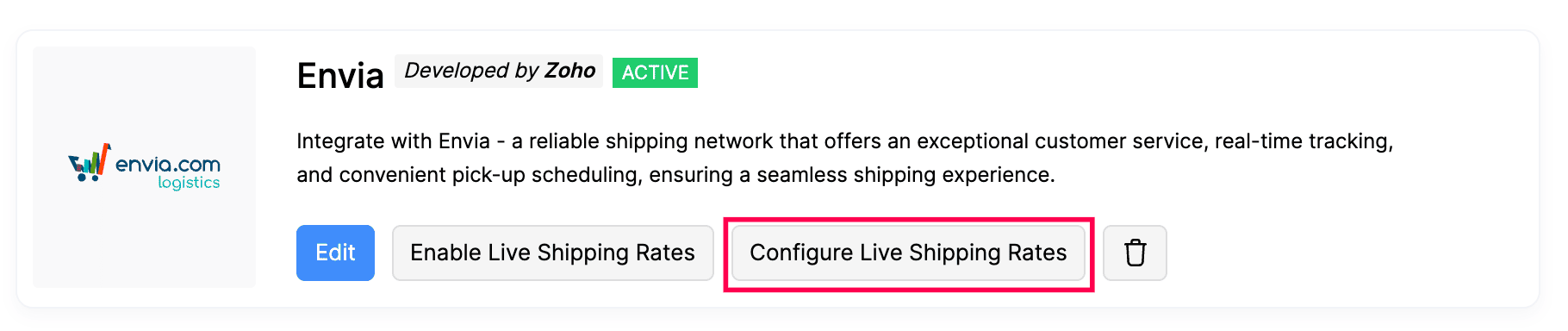 Configure living Shipping