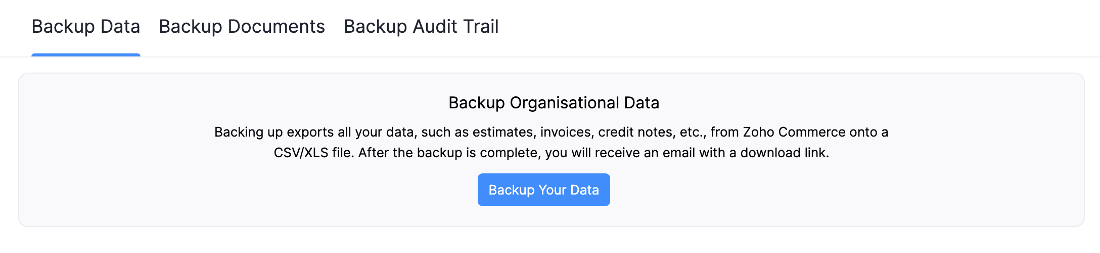 Data Backup