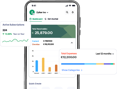 Manage your billing anytime, anywhere using Zoho Billing's mobile apps