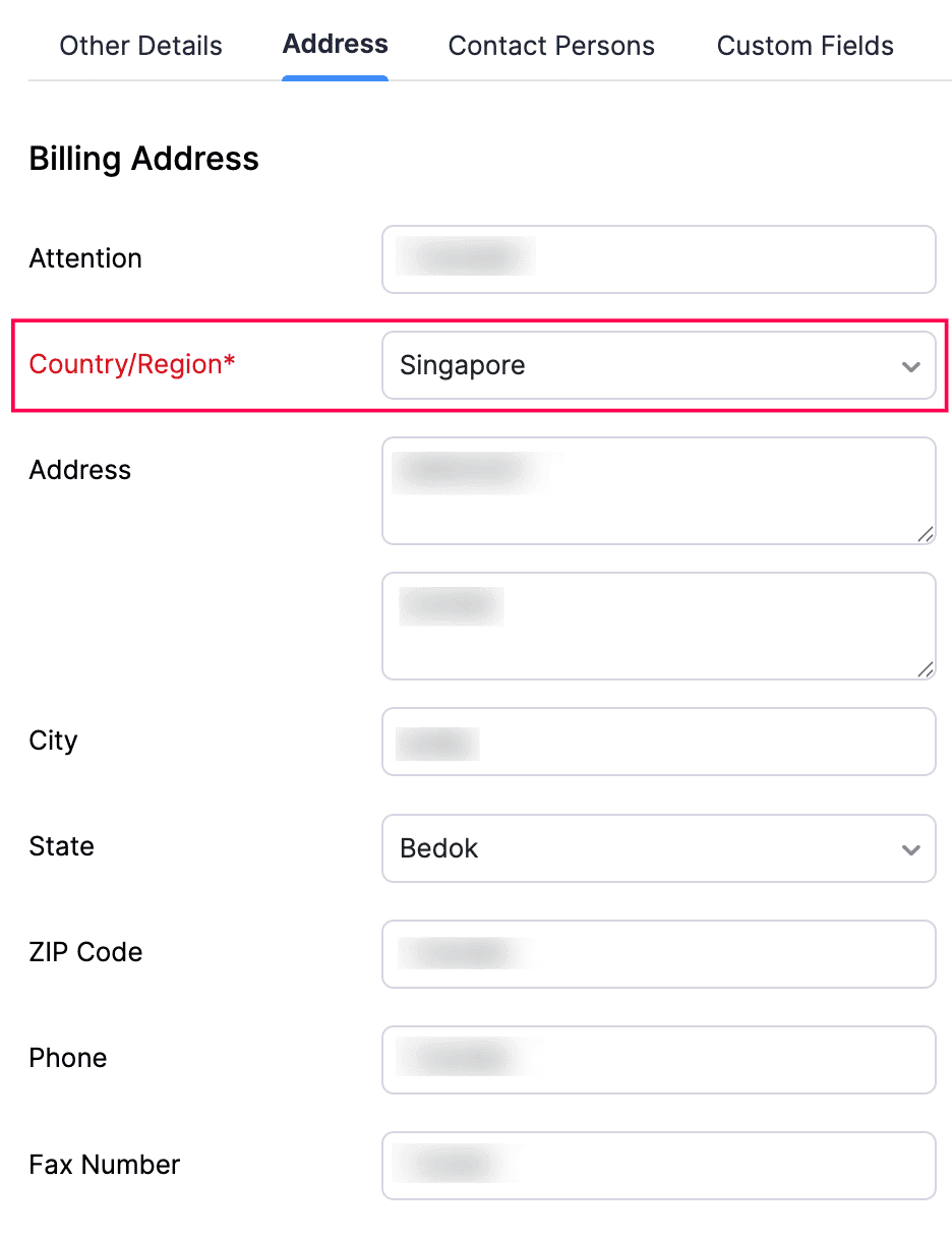 Billing Address