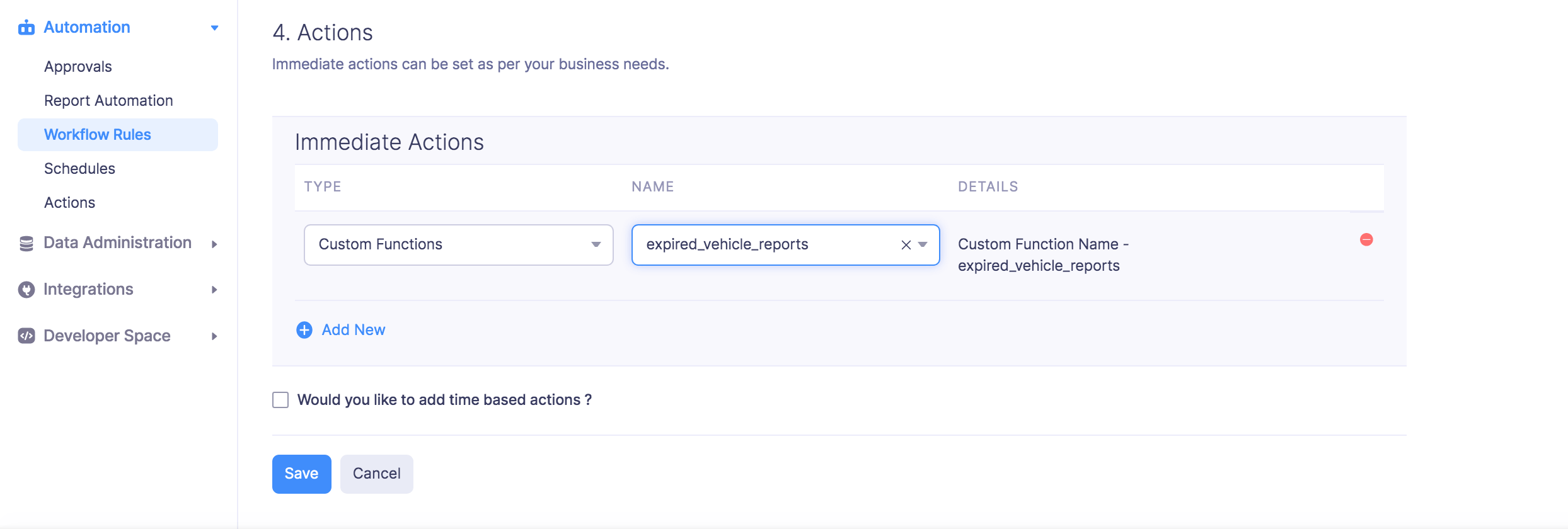 Associate Custom Functions