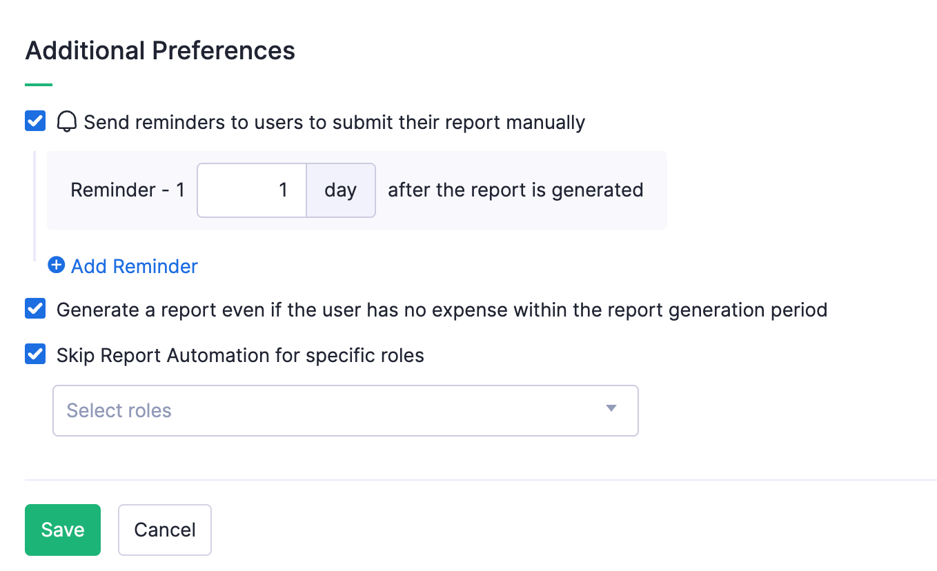 Additional Preferences