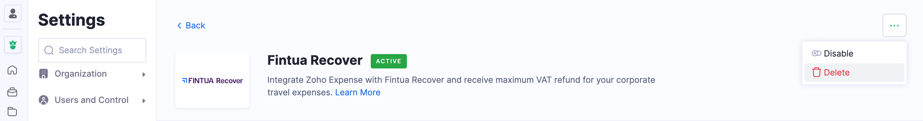 Delete the Integration