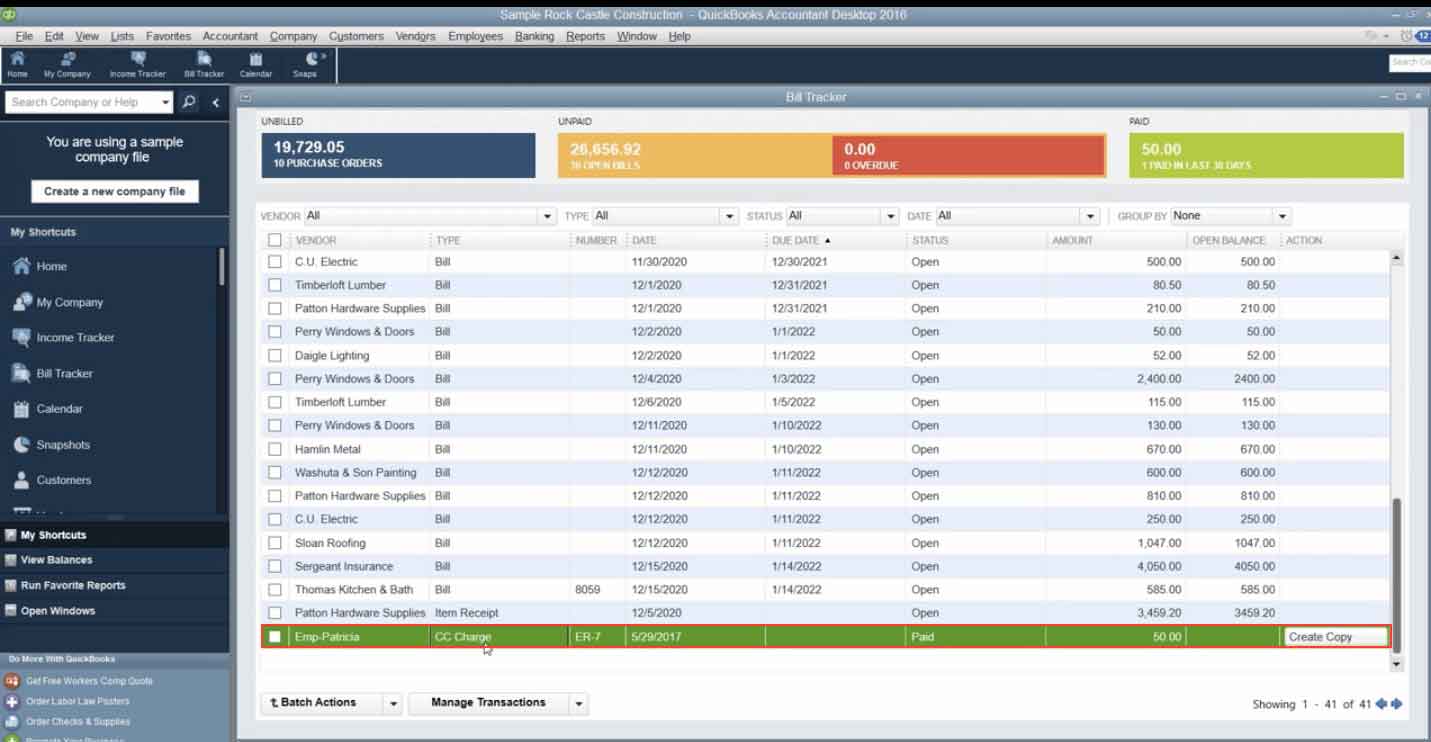 Export to QuickBooks Desktop for non-reimbursable expenses