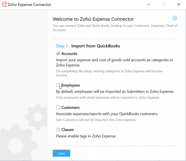 Import from QuickBooks Desktop