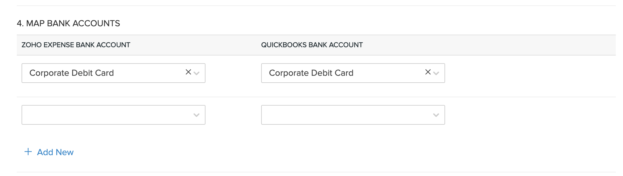 Mapping Bank Accounts