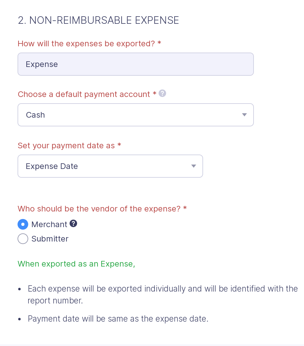 Export to QuickBooks Online