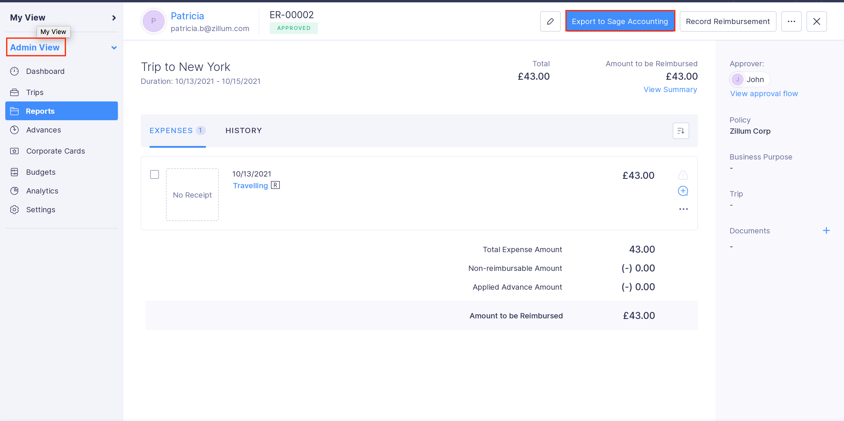 Export Your Reports to Sage Accounting