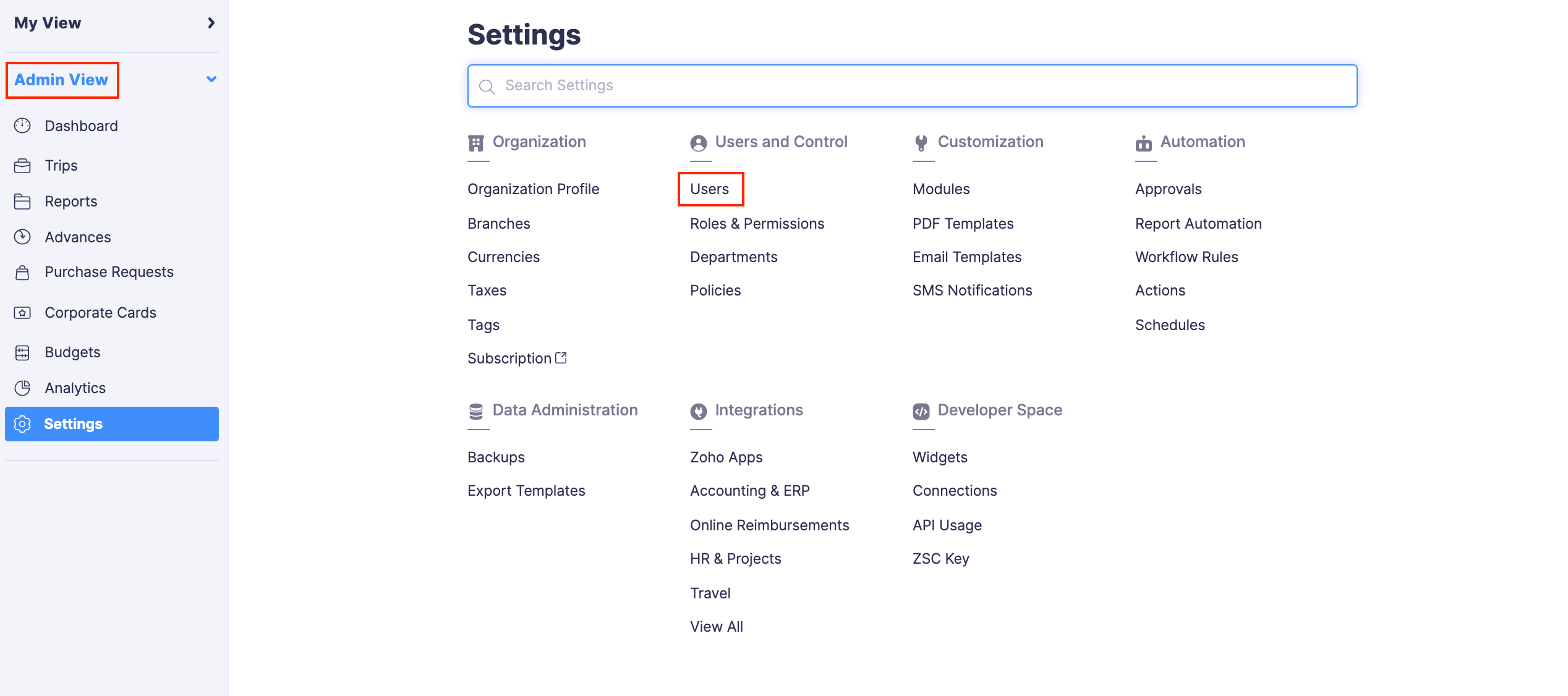 Map Users and Vendors