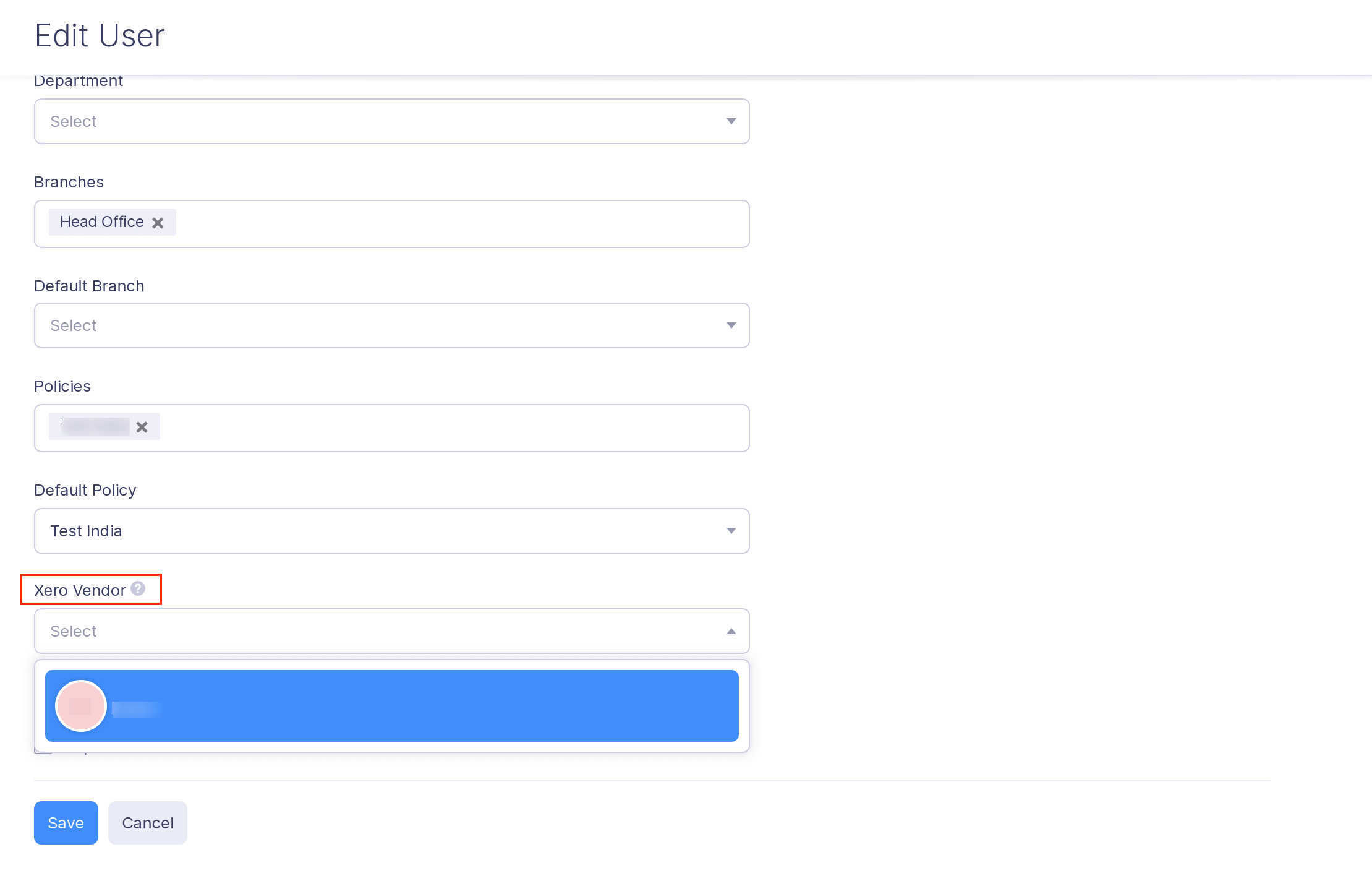 Mapping Users and Vendors