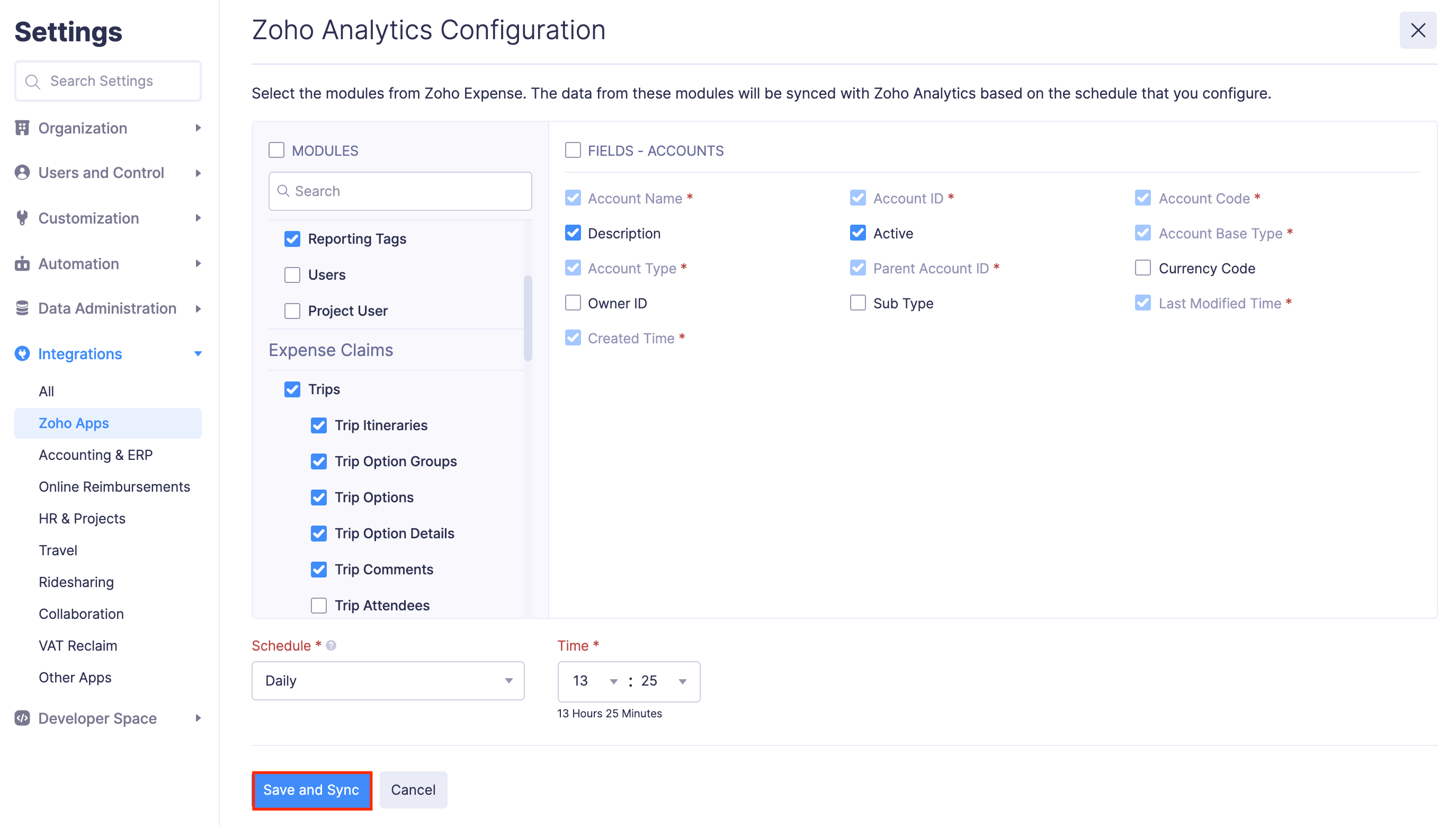 Connect to Zoho Analytics