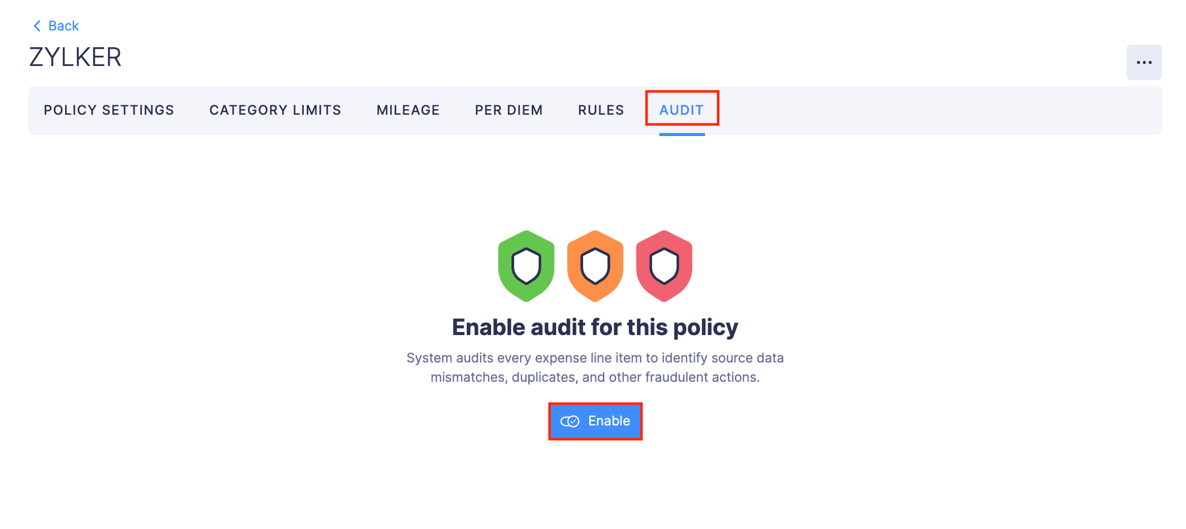 Enable Audit