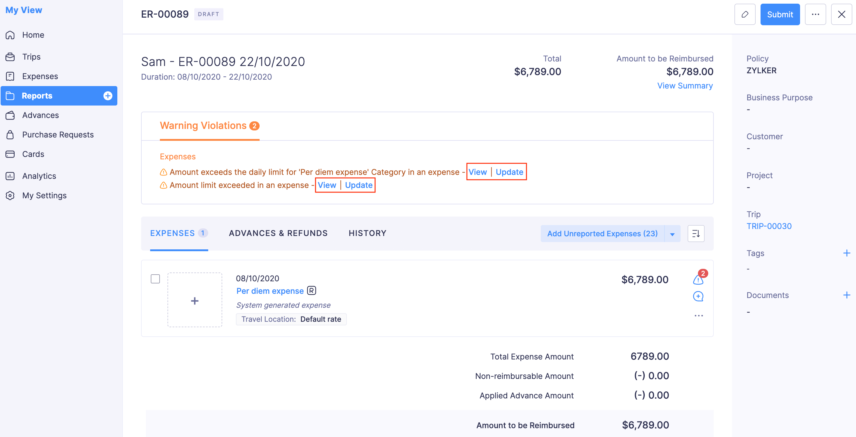 Resolve Policy Violations