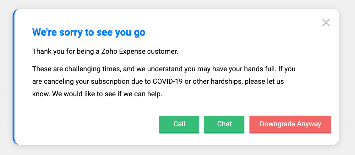 Downgrade Your Subscription