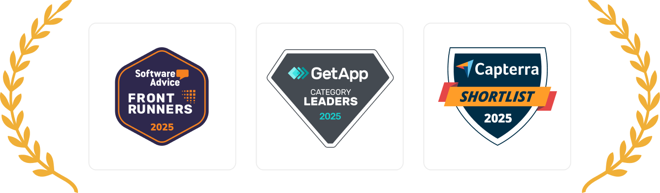 Zoho Expense recognized as a top-rated expense management software on GetApp, Software Advice, and Capterra