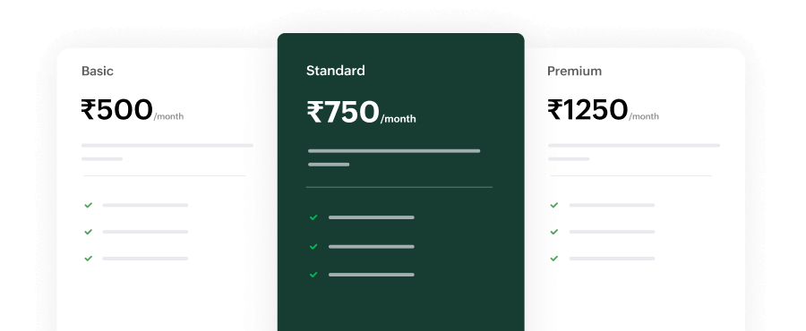 Preview of Zoho Billing's hosted payment page