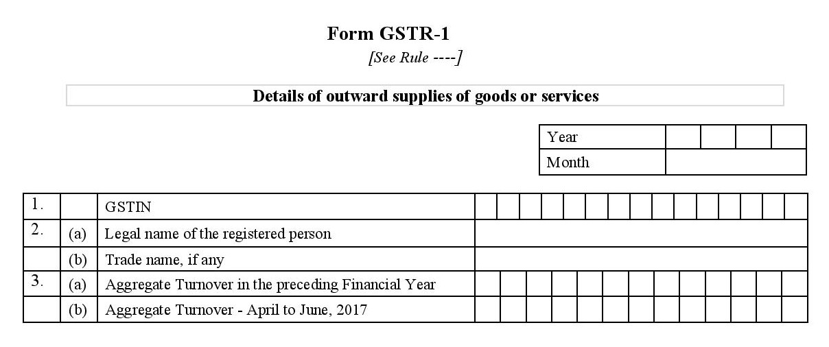 Basic details required to file GSTR1