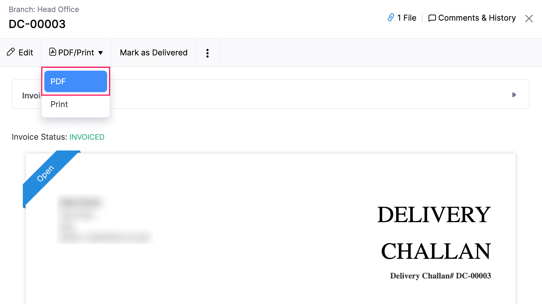 Download Delievry Challan