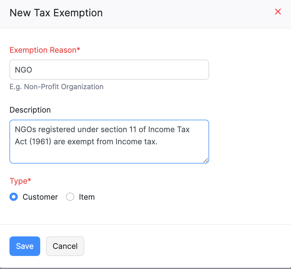 Tax Exemptions
