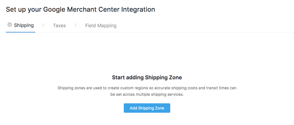 Add Shipping Zones