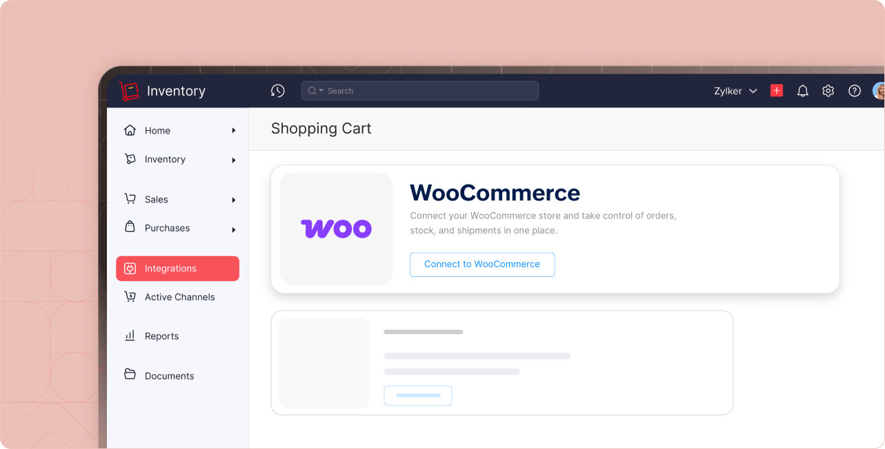 WooCommerce integration with Zoho Inventory