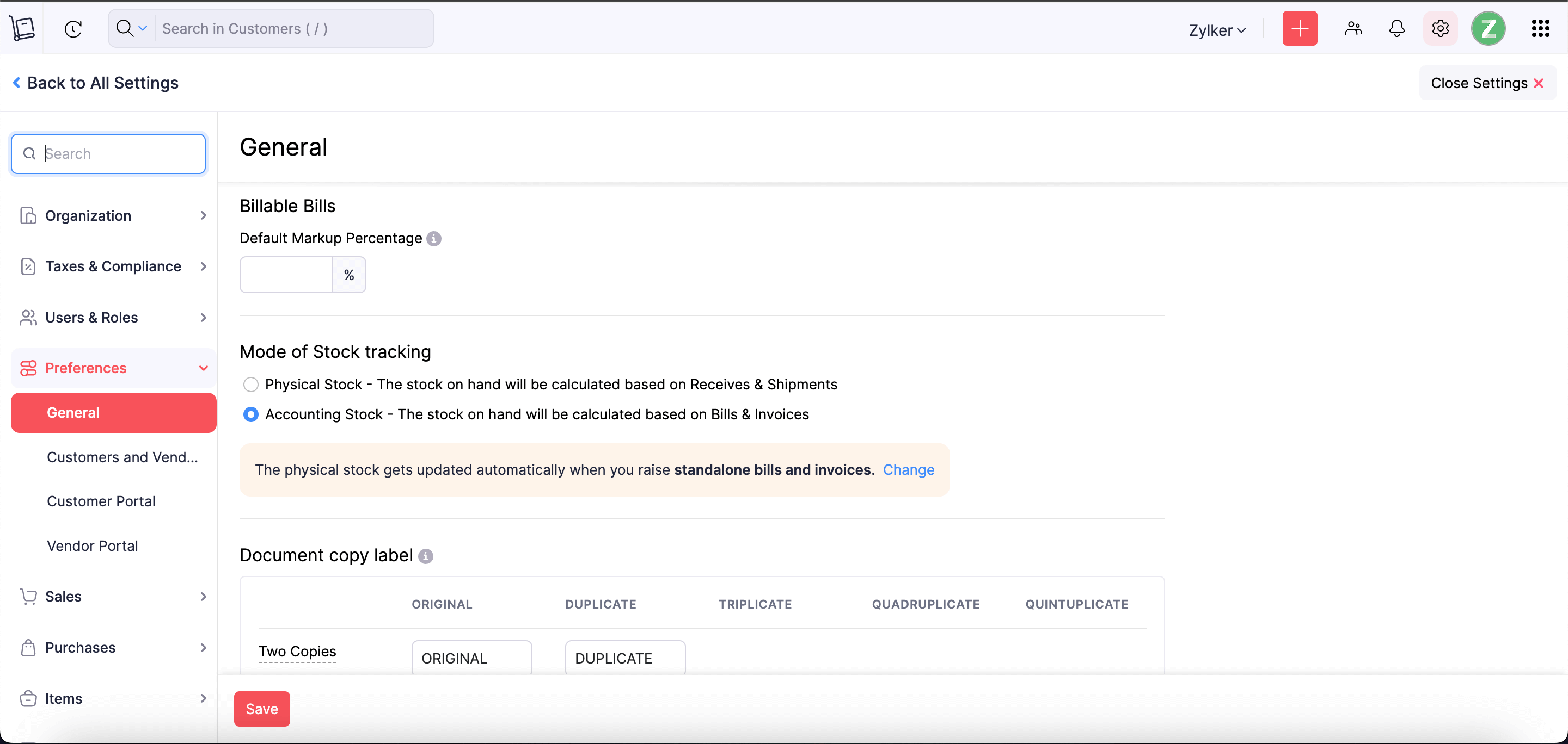 Multiple tracking modes - Inventory tracking system | Zoho Inventory