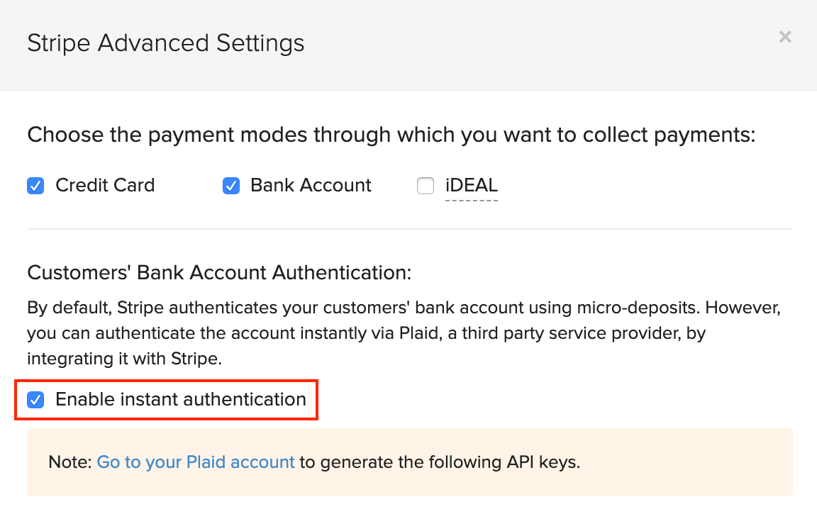Enable Instant Authentication