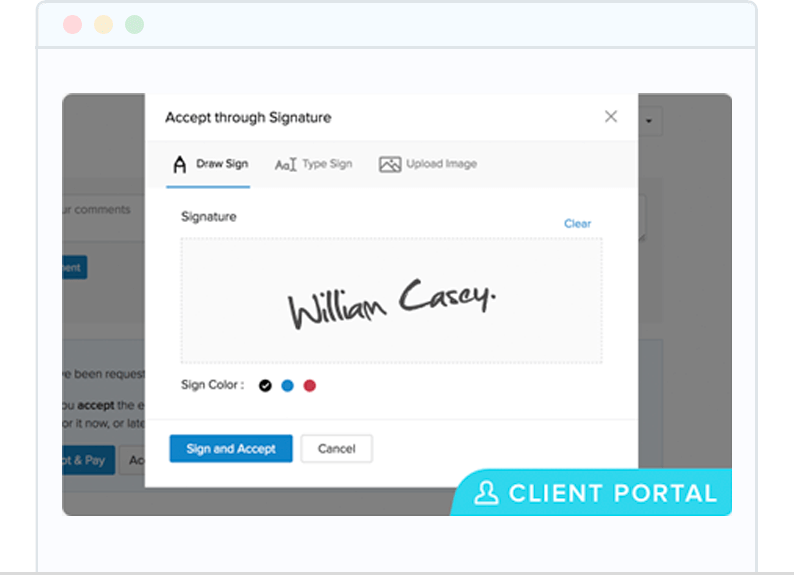 Let your clients accept Quotes and digitally sign them - Zoho Invoice