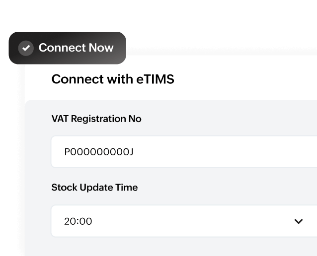Keep your stock up to date: Choosing the stock update time while connecting with eTIMS