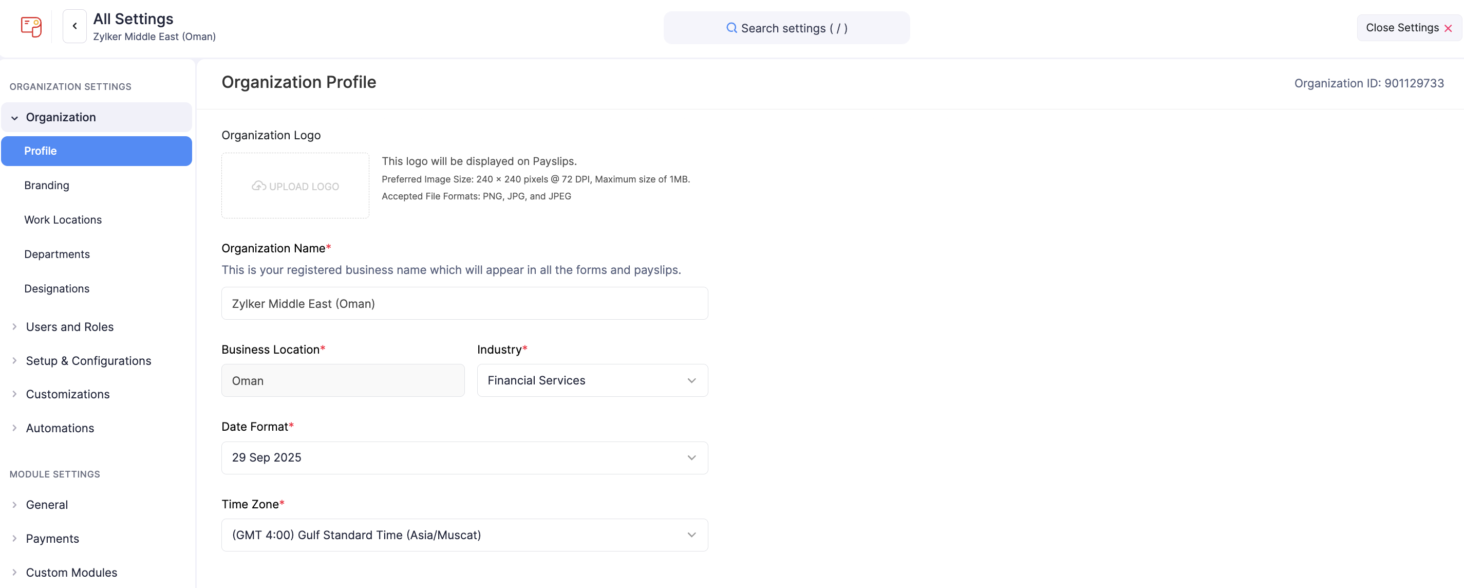 Organisation Profile