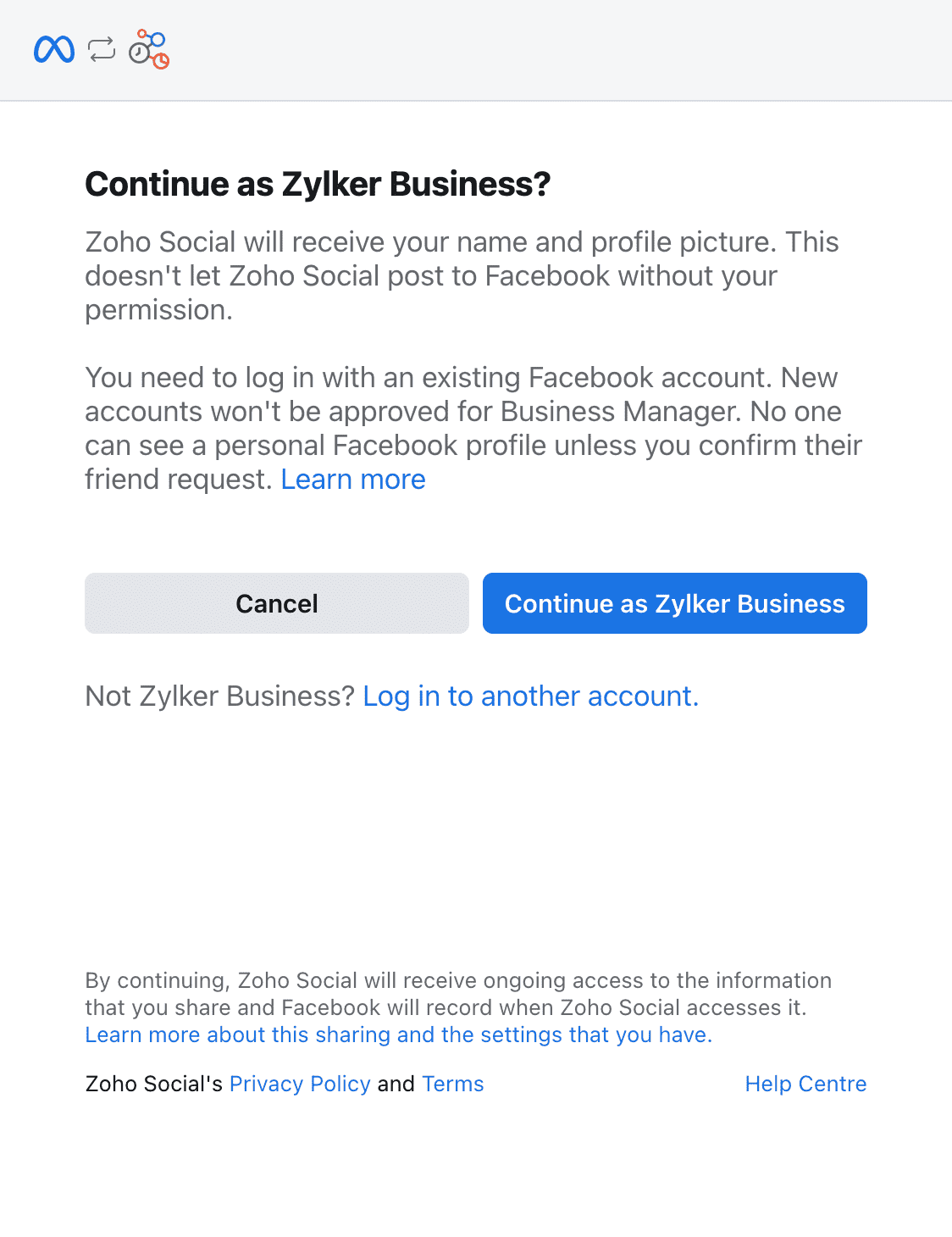 Continue as Zylker Business