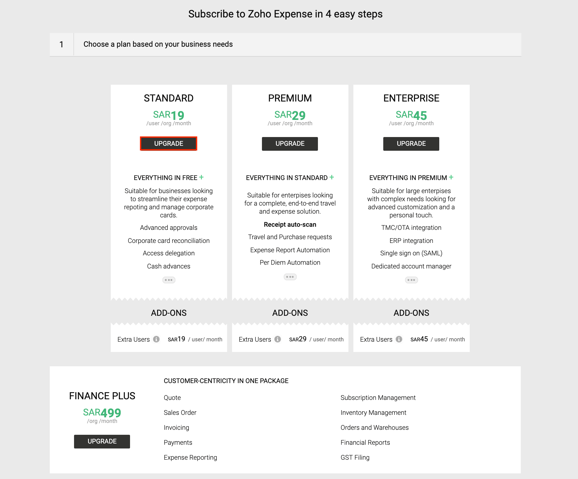 Upgrade Your Subscription