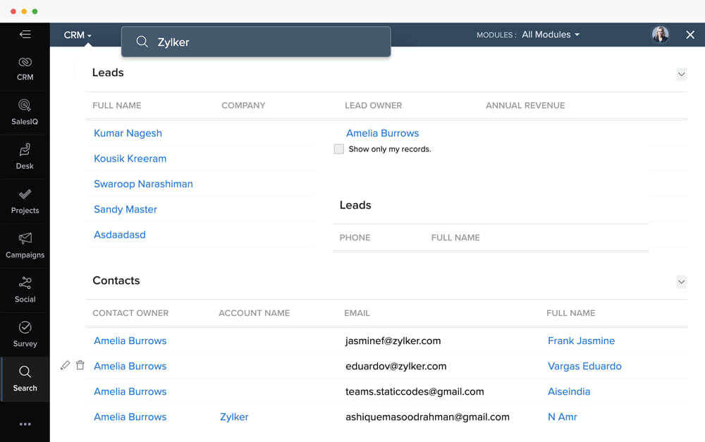 Reúna a todos los equipos de atención al cliente y garantice un flujo fluido de información de los clientes de un equipo a otro.