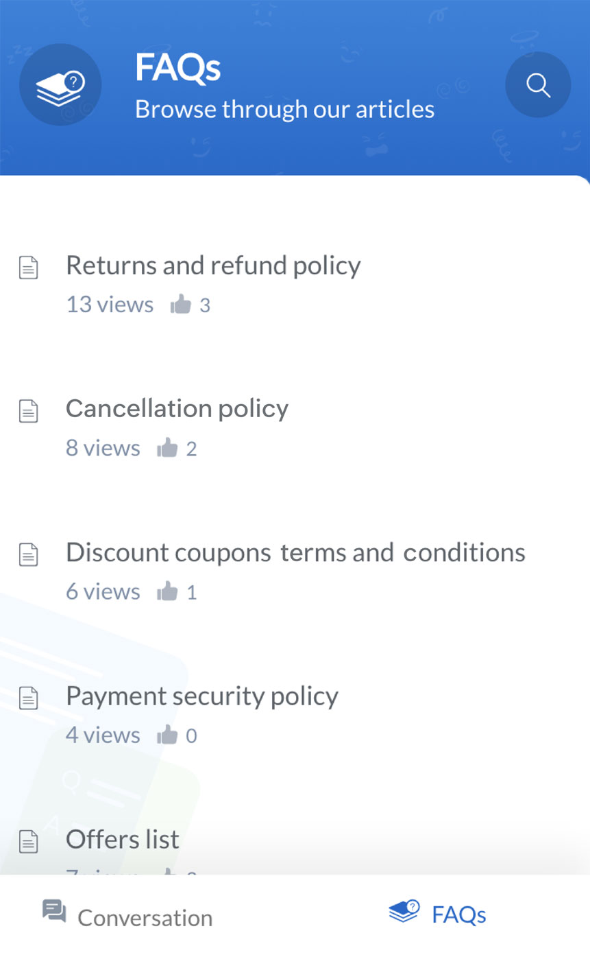 Facilitate customer self-service