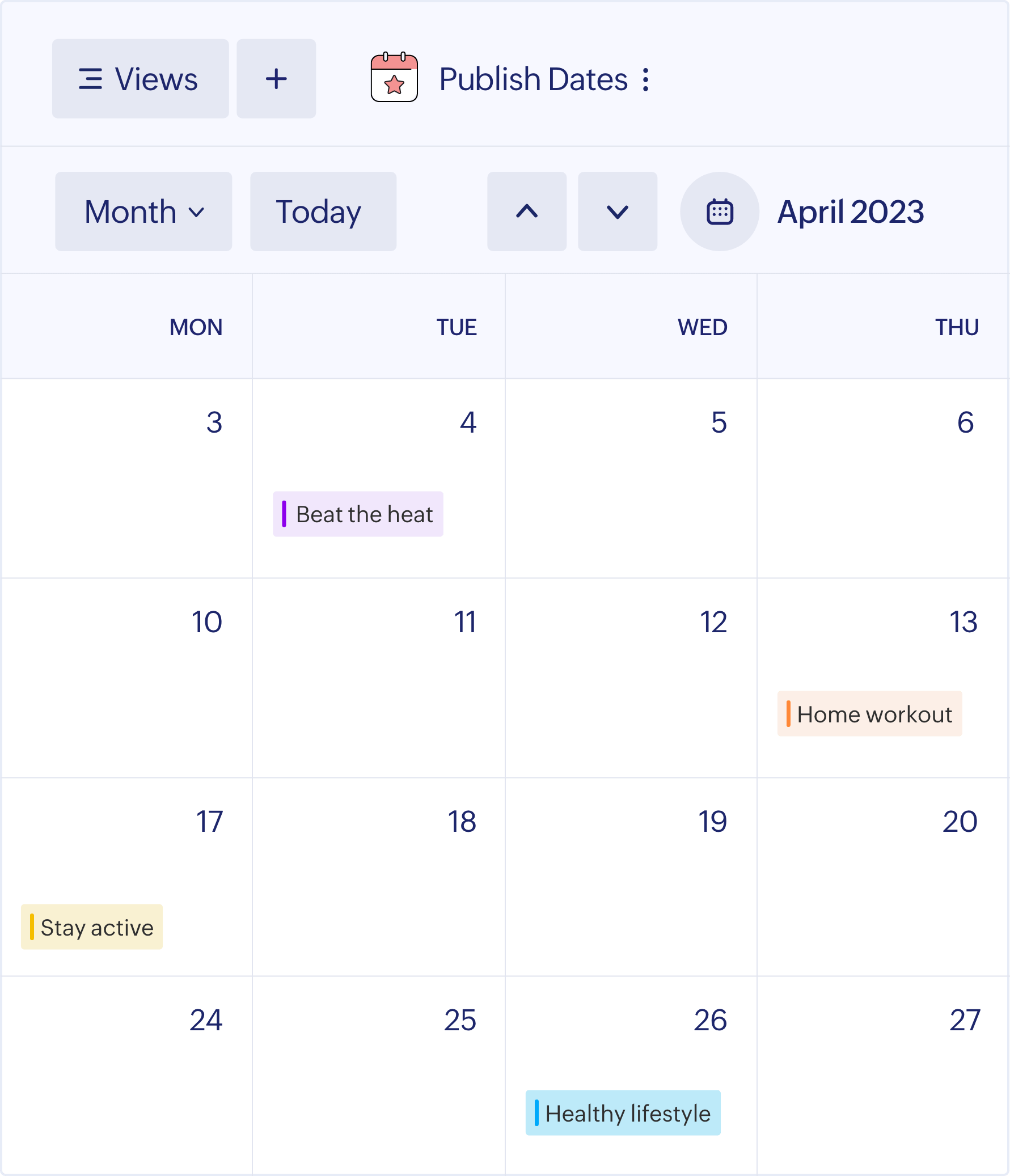 Stay ahead of the game with Calendar View