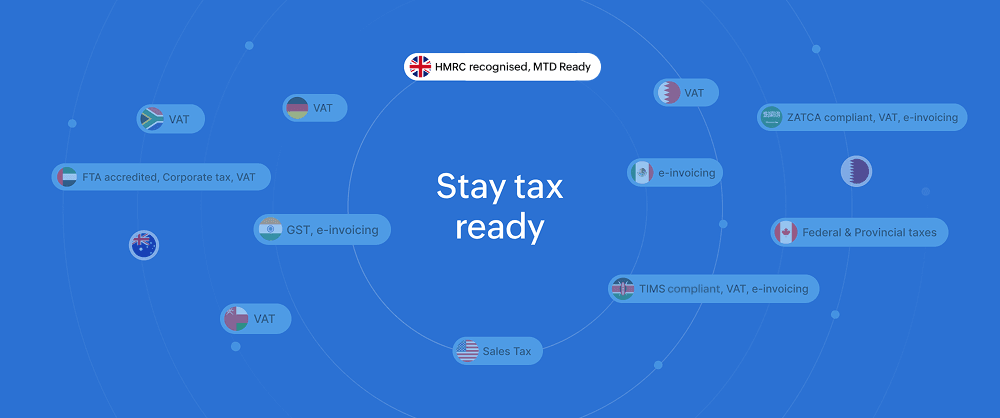 Zoho Books for tracking tax