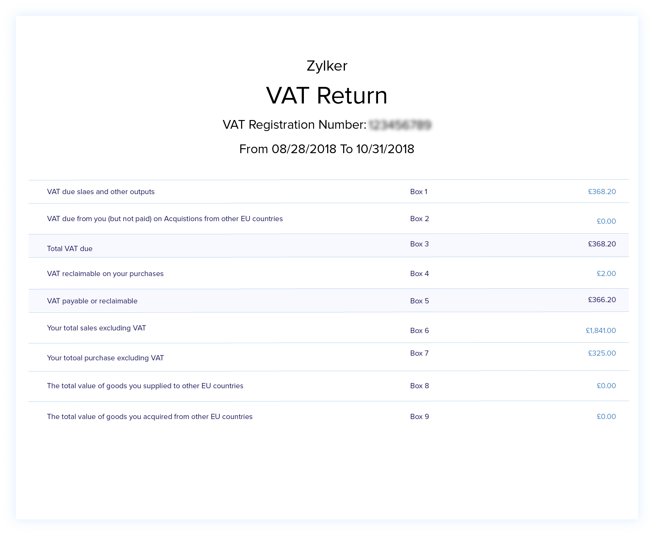 VAT Liability - VAT Reporting - VAT Accounting Software | Zoho Books